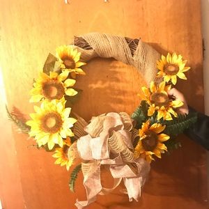 Sunflower wreath